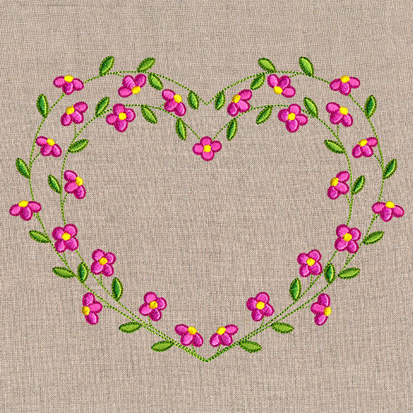 Sweet Floral Heart Wreath - Image 5