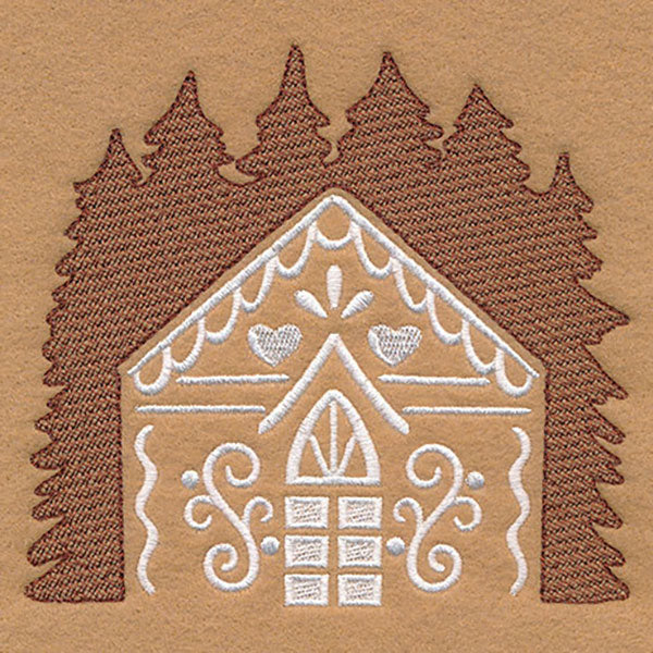 Sweet Gingerbread House (Embossed) - Image 5