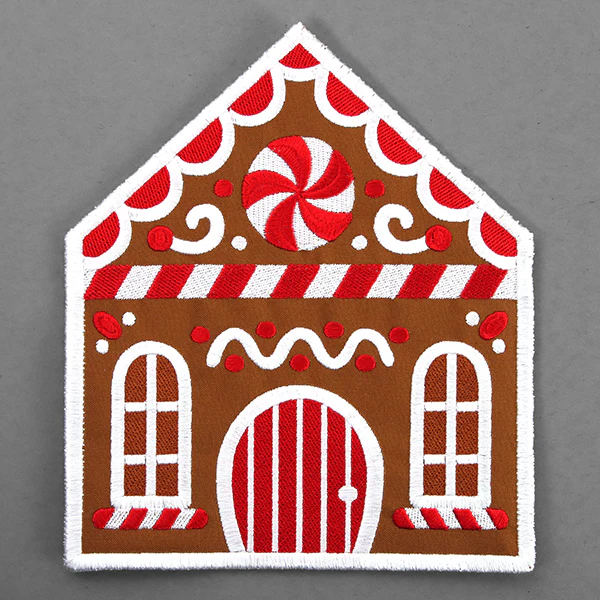 Sweet Gingerbread House Trivet (In-the-Hoop) - Image 2