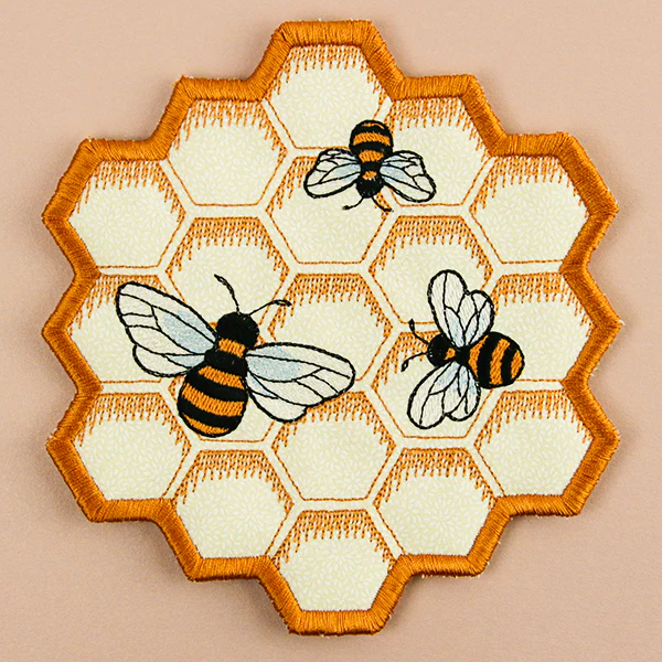 Sweet Honeycomb Trivet (In-the-Hoop) - Image 3