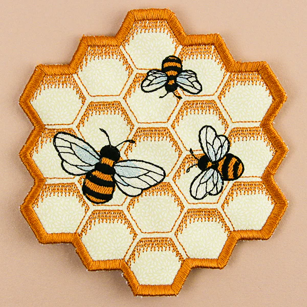 Sweet Honeycomb Trivet (In-the-Hoop) - Image 5