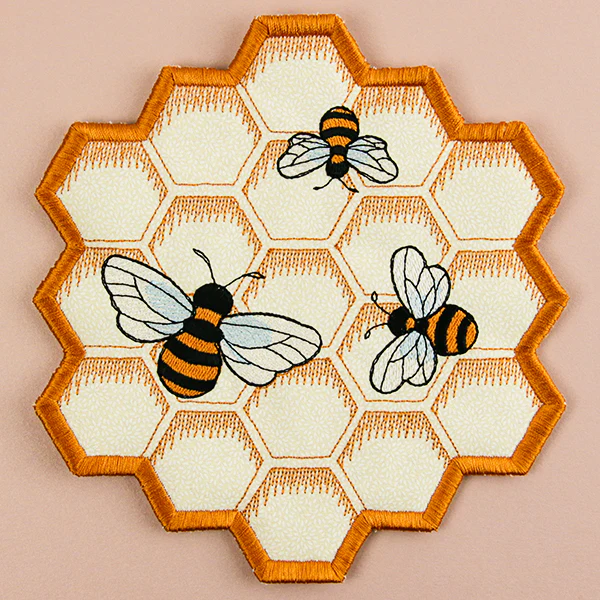 Sweet Honeycomb Trivet (In-the-Hoop) - Image 7