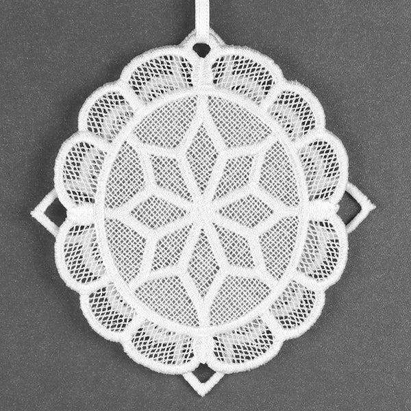 Sweet Moments Oval Frame Ornament (Lace) - Image 2