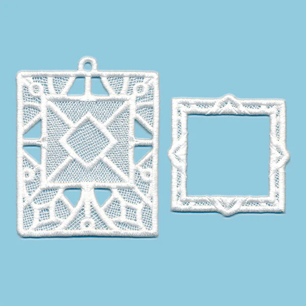 Sweet Moments Vintage Frame Ornament (Lace) - Image 3