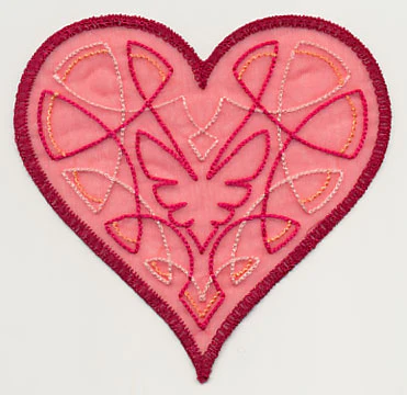 Sweet Organza Heart 2 (In-the-Hoop) - Image 2