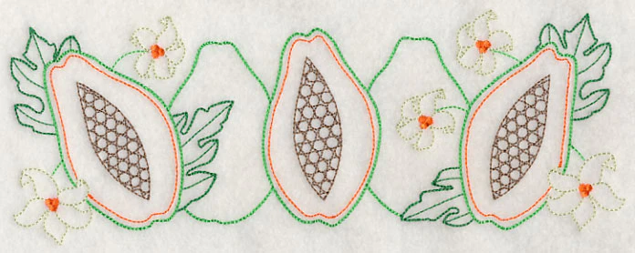 Sweet Papaya Border (Vintage) - Image 2