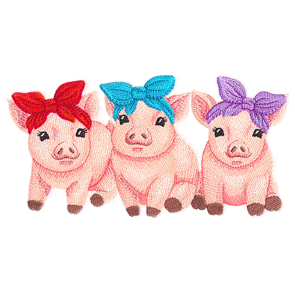 Sweet Piglet Trio - Image 3