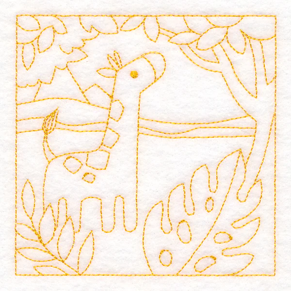 Sweet Safari Giraffe Quilting Square (Double Run) - Image 5