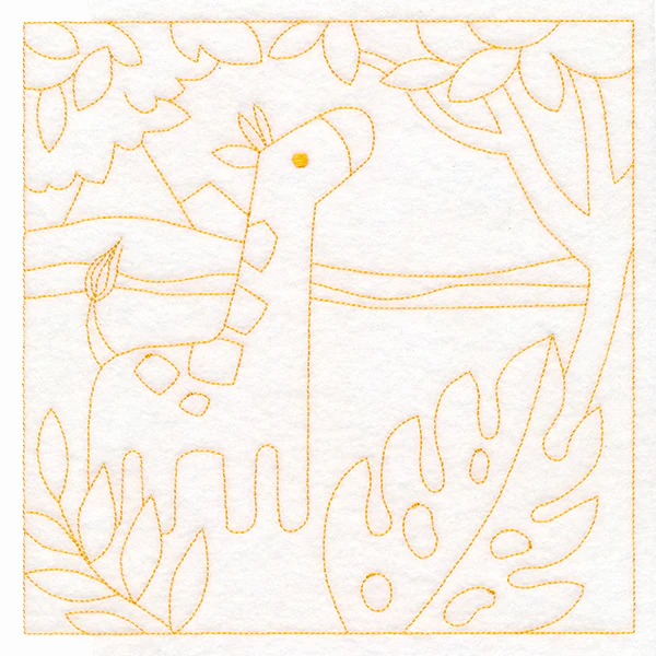 Sweet Safari Giraffe Quilting Square (Double Run) - Image 6