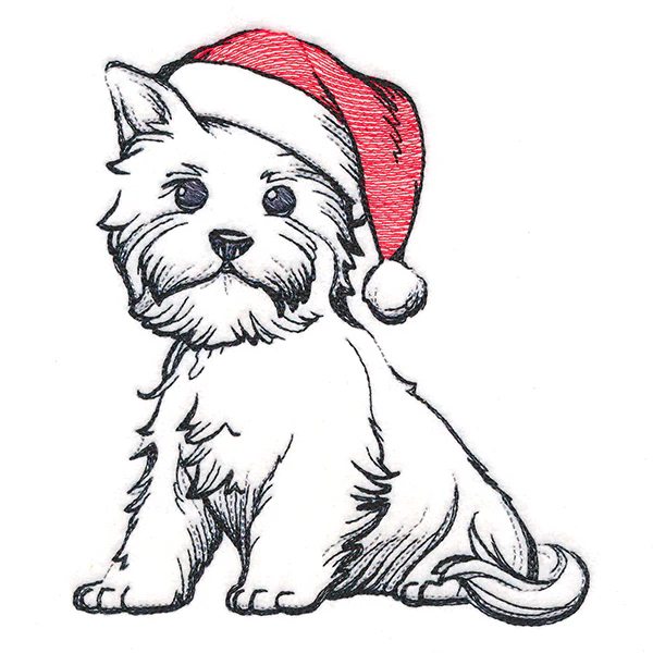 Sweet Santa Puppy - Image 2
