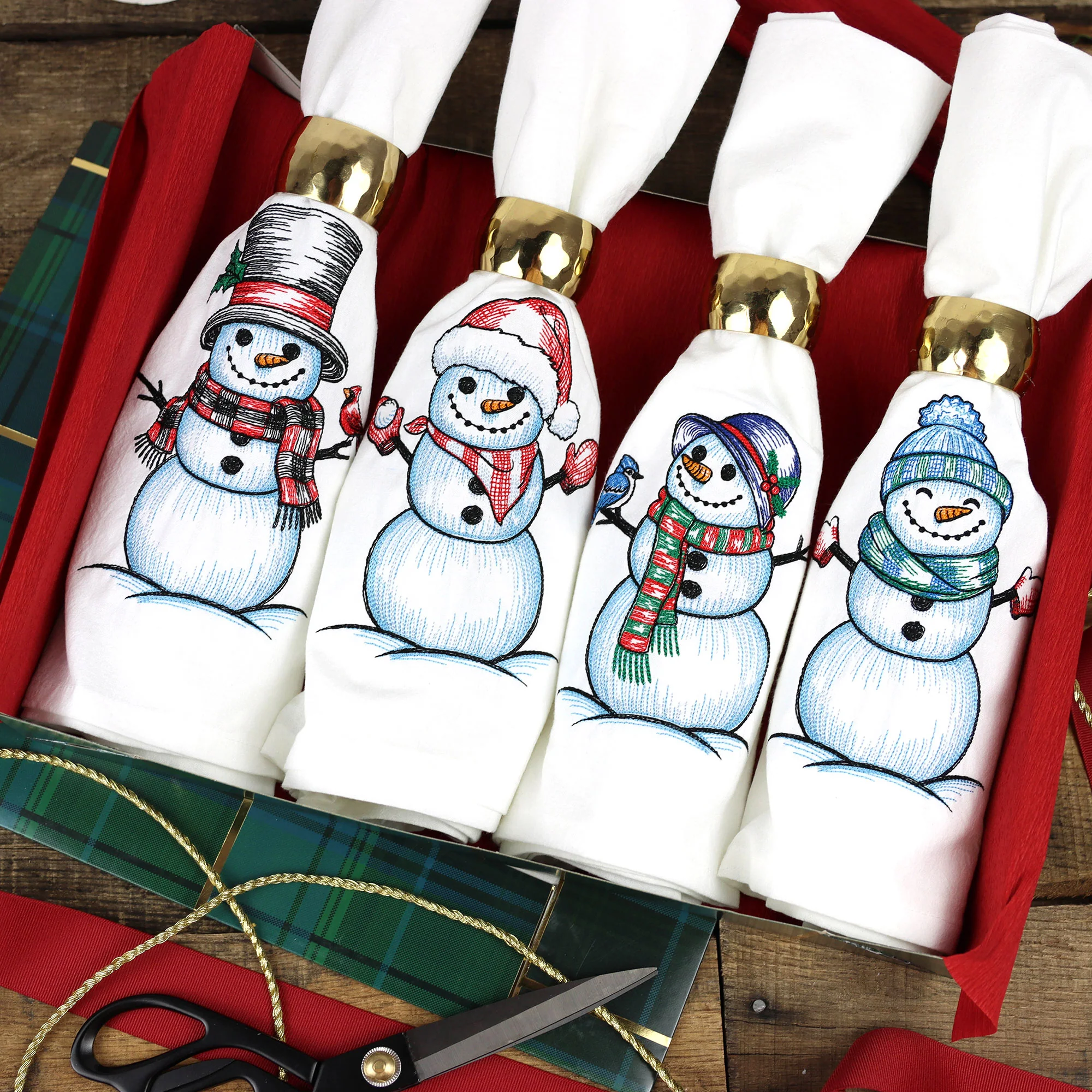 Sweet Snowman Etching and Blue Jay - Image 12