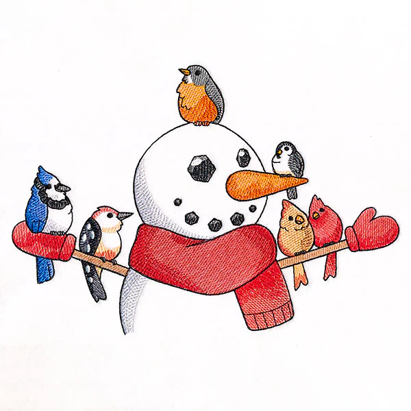 Sweet Snowman with Bird Friends - Image 7