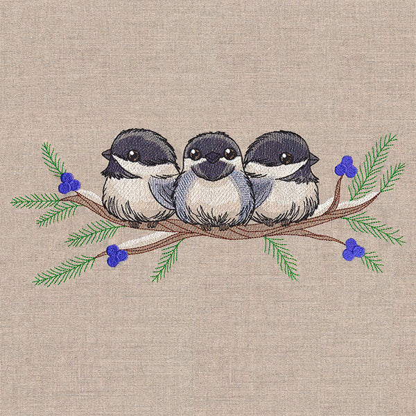Sweet Snowy Chickadees - Image 5
