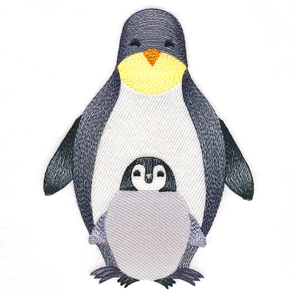 Sweet Snuggling Penguins