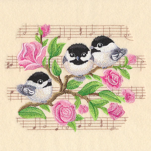 Sweet Songbird Chickadee Trio - Image 2