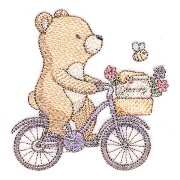 Sweet Storybook Bear on Bike - Image 3