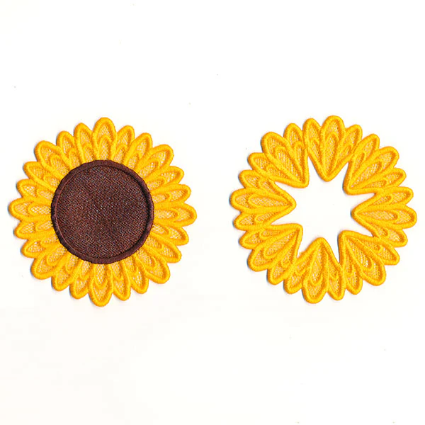 Sweet Sunflower Wine Glass Coaster (Lace) - Image 4