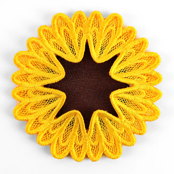 Sweet Sunflower Wine Glass Coaster (Lace) - Image 6