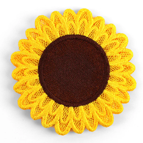 Sweet Sunflower Wine Glass Coaster (Lace) - Image 7