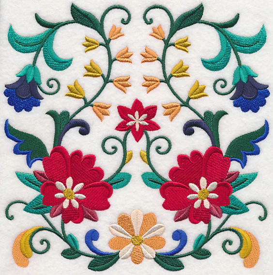 Sweet Symmetry Flower Square 2
