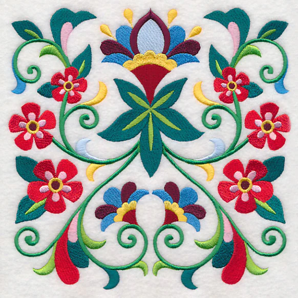 Sweet Symmetry Flower Square 4