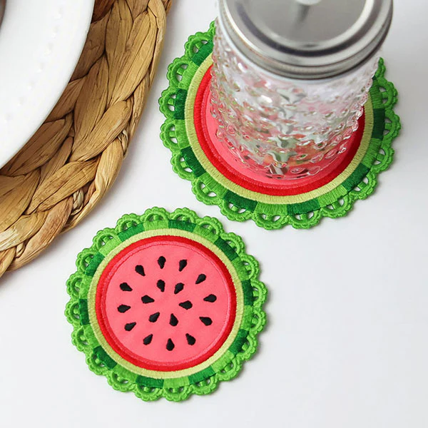 Sweet Watermelon Coaster (In-the-Hoop) - Image 11