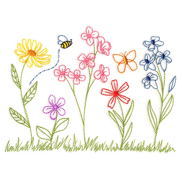 Sweet Wildflower Border (Vintage) - Image 4
