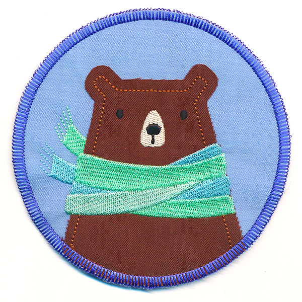 Sweet Winter Coaster - Bear with Scarf (In-the-Hoop) - Image 5