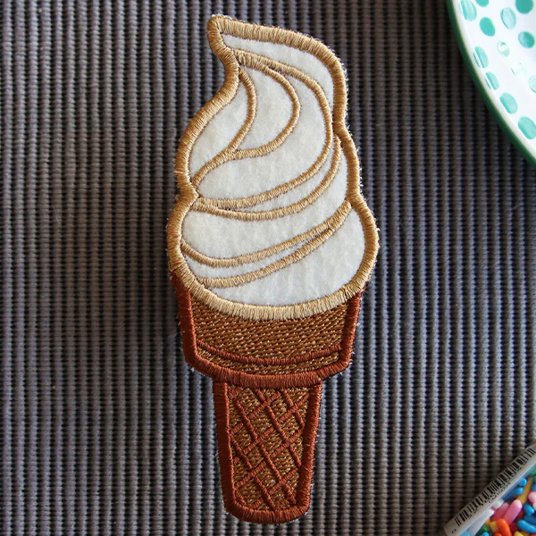 Sweets from the Kitchen - Ice Cream Cone (In-the-Hoop) - Image 3