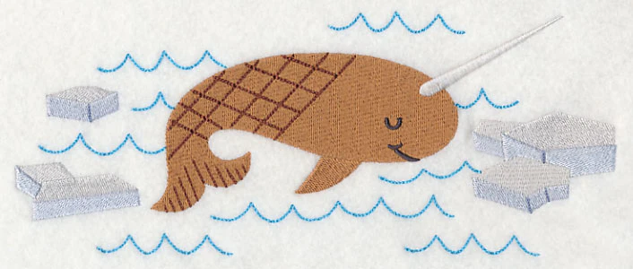 Swimming Arctic Narwhal - Image 2