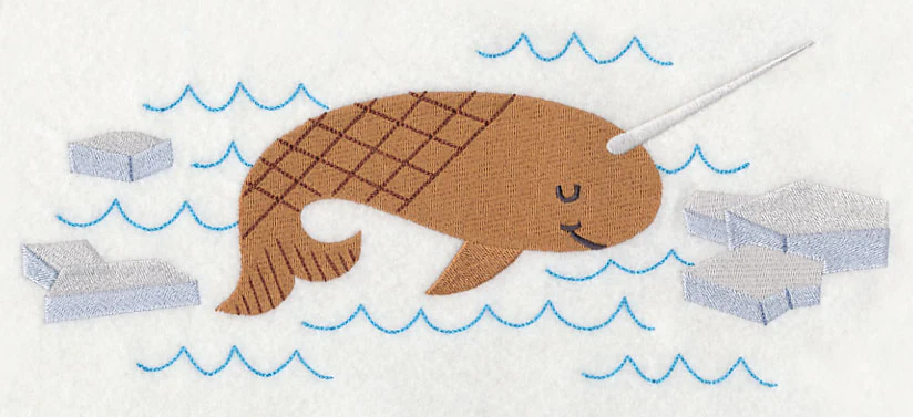 Swimming Arctic Narwhal - Image 6