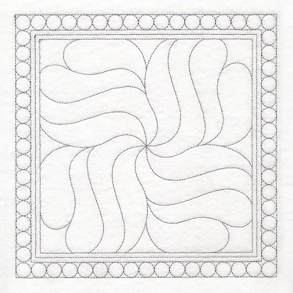 Swirl Quilting Square - Image 2