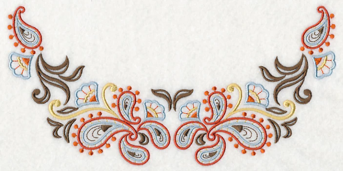 Swirling Paisley Neckline (Crewneck) - Image 4