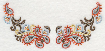 Swirling Paisley Neckline (Crewneck) (Split) - Image 3