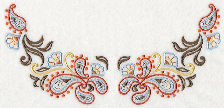 Swirling Paisley Neckline (Crewneck) (Split) - Image 4