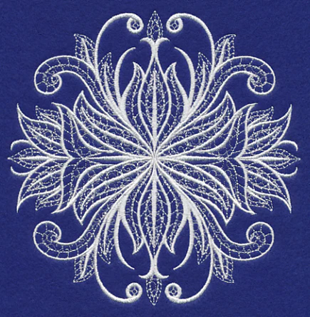 Swirling Symphony Flourish (Whitework) - Image 3