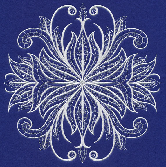 Swirling Symphony Flourish (Whitework) - Image 5