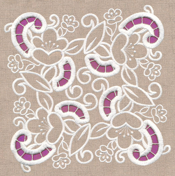 Swirls Square (Cutwork) - Image 5