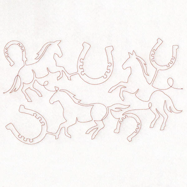 Tame the Wild Horses (Edge-to-Edge Quilting)