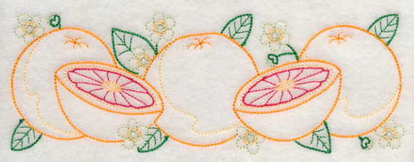 Tangy Grapefruit Border (Vintage) - Image 3
