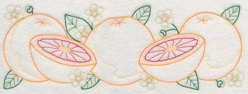 Tangy Grapefruit Border (Vintage) - Image 6