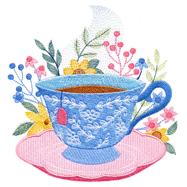 Tea Time and Blooms - Image 3