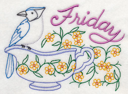 Tea Time Bird on Friday (Vintage) - Image 3