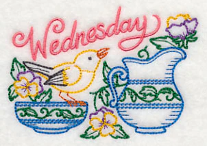Tea Time Bird on Wednesday (Vintage) - Image 2