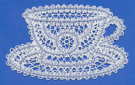Tea Time Teacup (Battenburg Lace) - Image 2