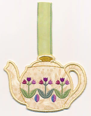 Tea Time Towel Topper (In-the-Hoop) - Image 2