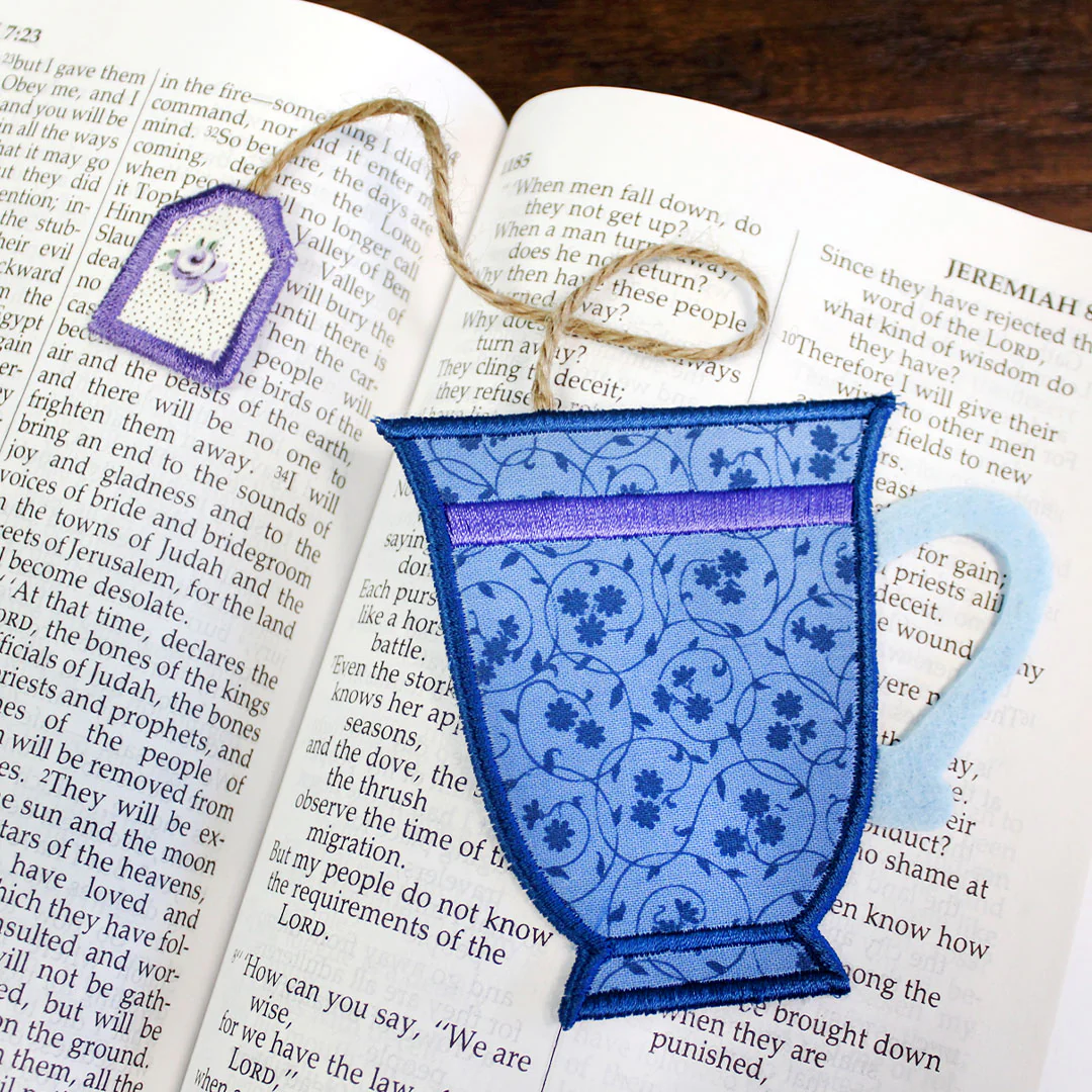 Teacup Bookmark (In-the-Hoop) - Image 5