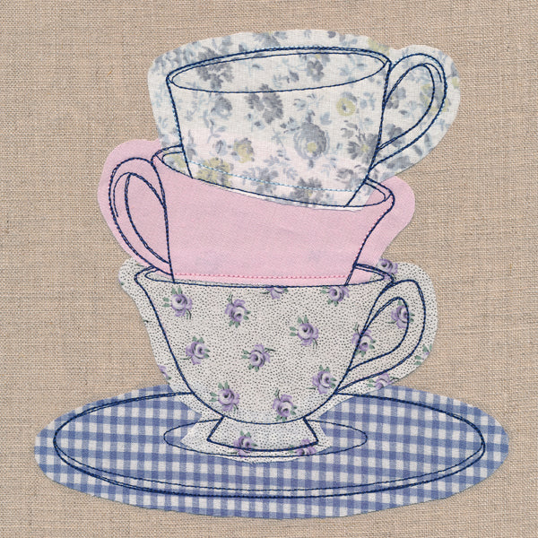 Teacup Stack (Crafty Cut Applique) - Image 6