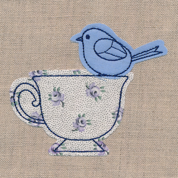 Teacup with Bird (Crafty Cut Applique) - Image 5