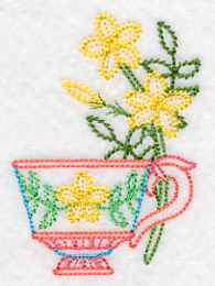 Teacup with Jasmine (Vintage) - Image 3